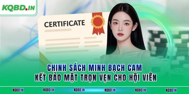 Chính sách minh bạch cam kết bảo mật trọn vẹn cho hội viên